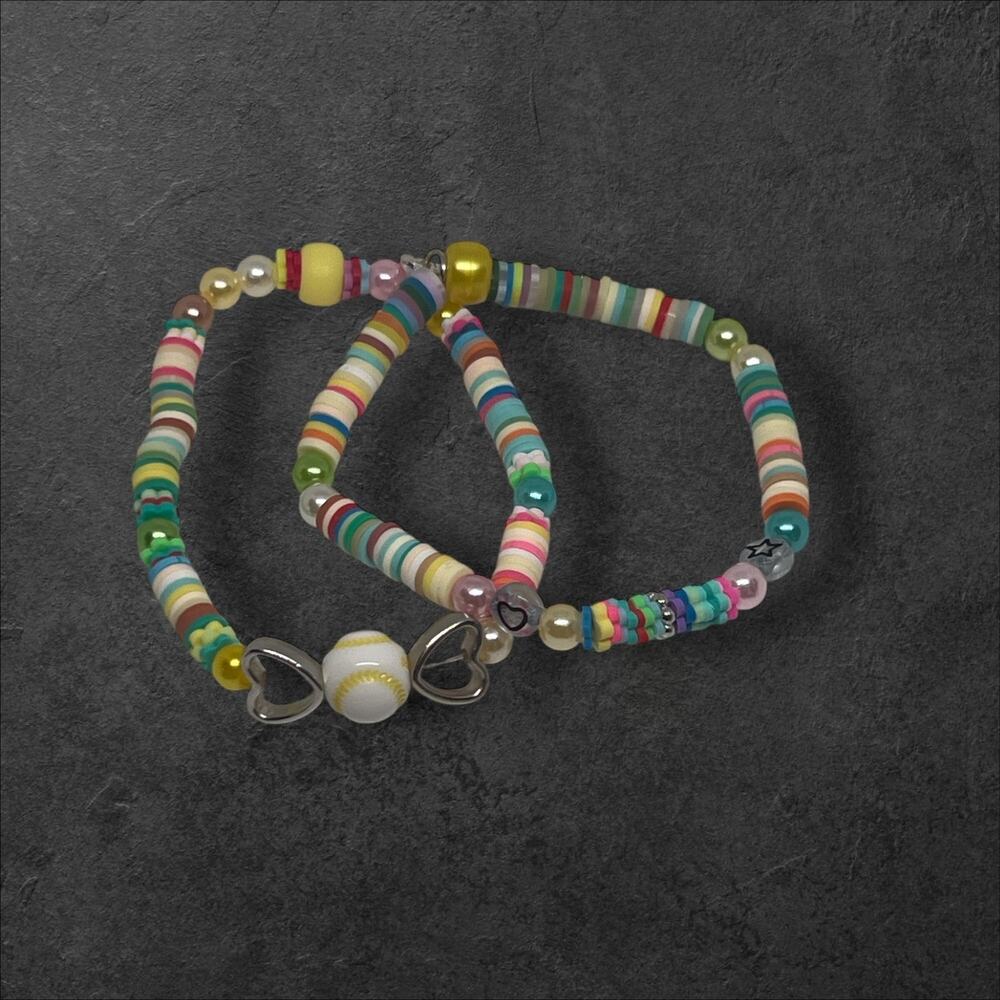 Tennis Ball Bracelet Set | Playful Accessory for Tennis Lovers
